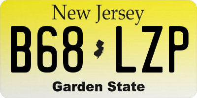 NJ license plate B68LZP