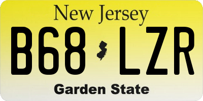 NJ license plate B68LZR