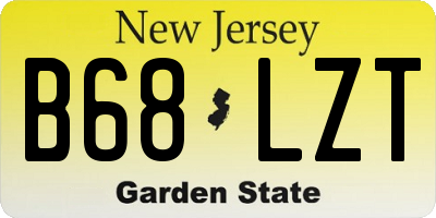 NJ license plate B68LZT