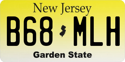 NJ license plate B68MLH