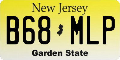 NJ license plate B68MLP