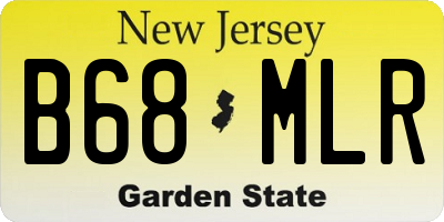 NJ license plate B68MLR