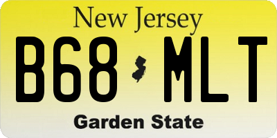 NJ license plate B68MLT