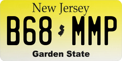 NJ license plate B68MMP