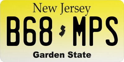 NJ license plate B68MPS