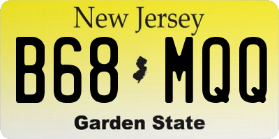 NJ license plate B68MQQ