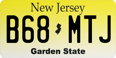 NJ license plate B68MTJ