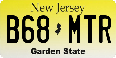 NJ license plate B68MTR