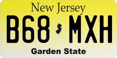 NJ license plate B68MXH