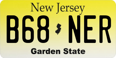 NJ license plate B68NER