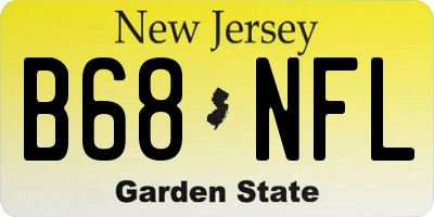 NJ license plate B68NFL