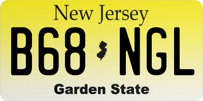 NJ license plate B68NGL