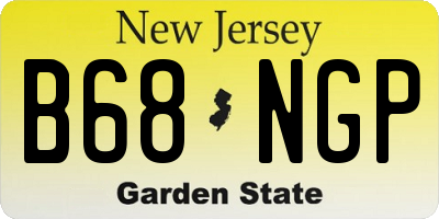 NJ license plate B68NGP