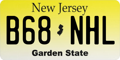 NJ license plate B68NHL