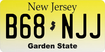 NJ license plate B68NJJ