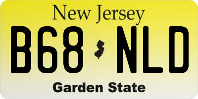 NJ license plate B68NLD