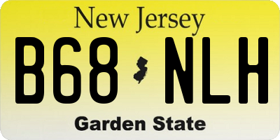 NJ license plate B68NLH