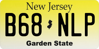 NJ license plate B68NLP
