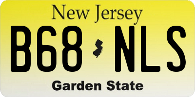 NJ license plate B68NLS