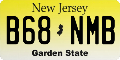 NJ license plate B68NMB