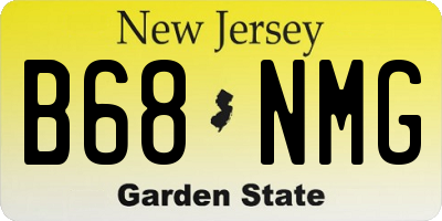 NJ license plate B68NMG