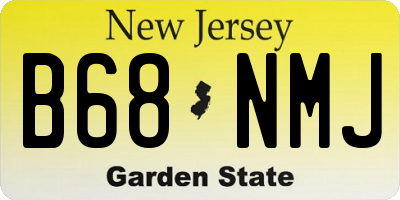 NJ license plate B68NMJ