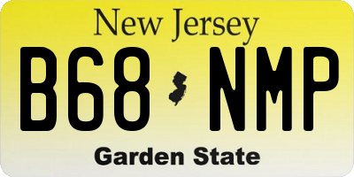 NJ license plate B68NMP