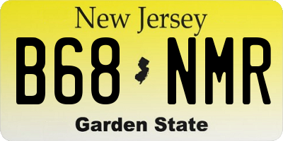 NJ license plate B68NMR