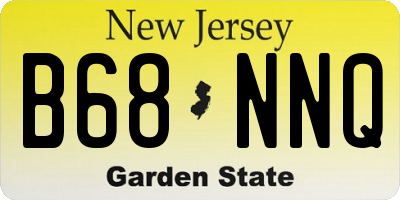NJ license plate B68NNQ