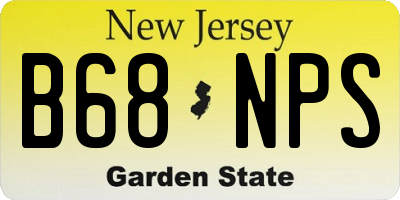 NJ license plate B68NPS