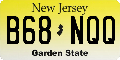NJ license plate B68NQQ