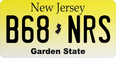 NJ license plate B68NRS