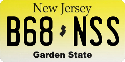 NJ license plate B68NSS