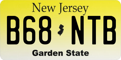NJ license plate B68NTB