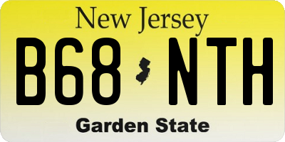 NJ license plate B68NTH