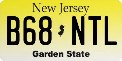 NJ license plate B68NTL