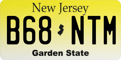 NJ license plate B68NTM