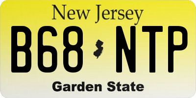 NJ license plate B68NTP