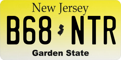 NJ license plate B68NTR