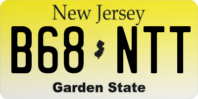 NJ license plate B68NTT