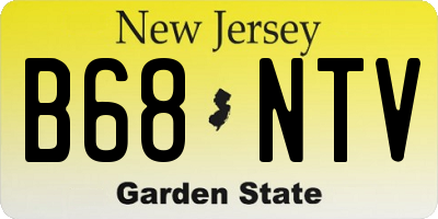 NJ license plate B68NTV