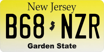 NJ license plate B68NZR