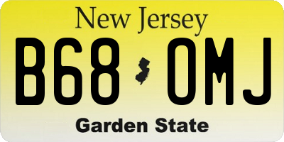 NJ license plate B68OMJ