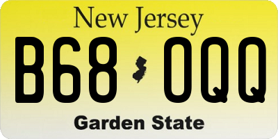 NJ license plate B68OQQ