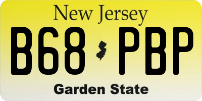 NJ license plate B68PBP