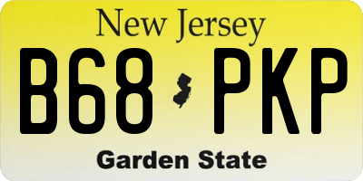 NJ license plate B68PKP