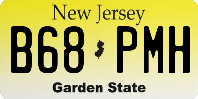 NJ license plate B68PMH