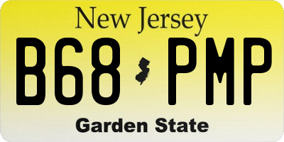 NJ license plate B68PMP