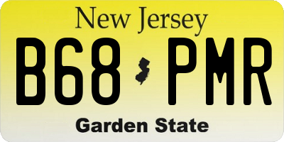 NJ license plate B68PMR