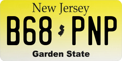 NJ license plate B68PNP